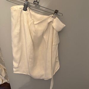 4SI3NNA White Mini Skirt